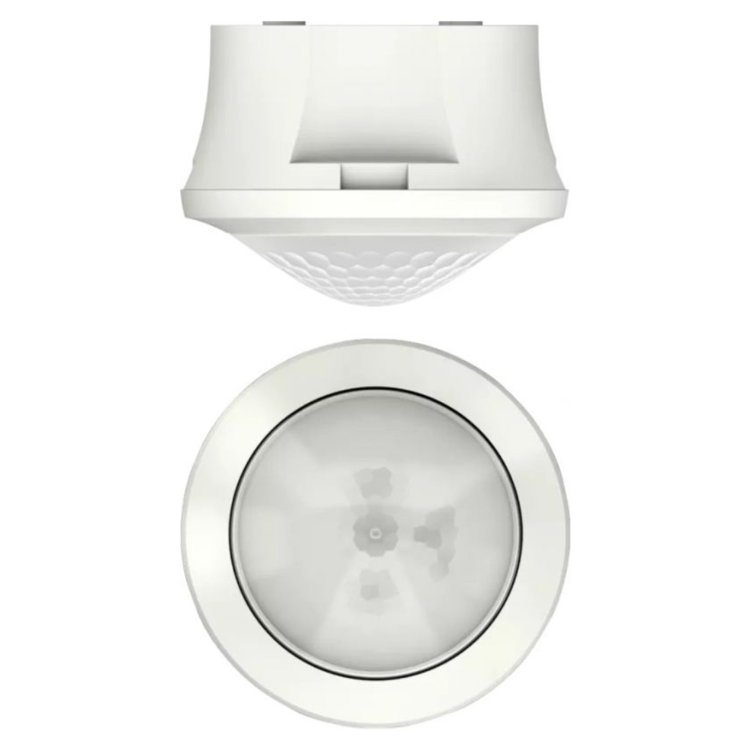Infrasarkanais kustības sensors, balts, darbības zona līdz Ø8m, IP54, 360°, theRonda S360-100 AP WH, THEBEN