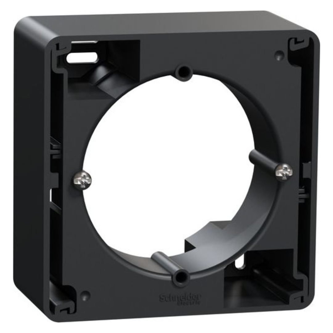 1-vietīga virsapmetuma montāžas kārba, antracīts, Sedna Design