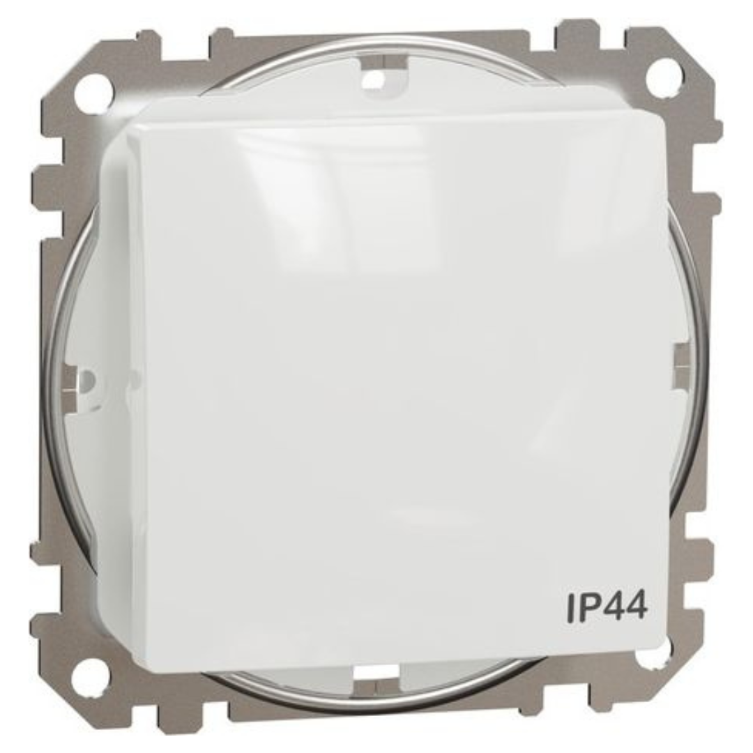 Slēdzis IP44 10AX, balts, Sedna Design