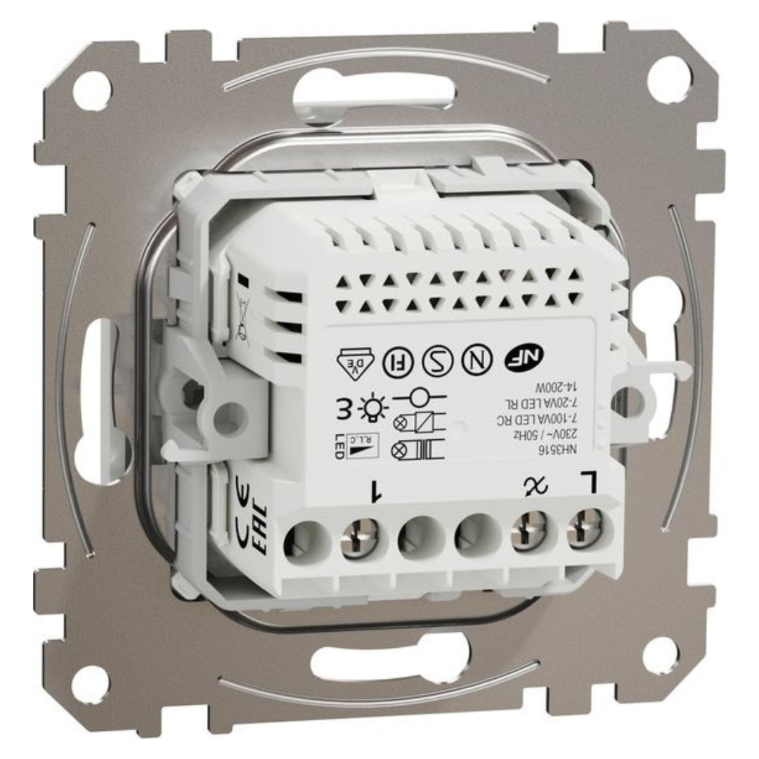 Universāls LED dimmeris RC/RL 5-200W, balts, Sedna Design