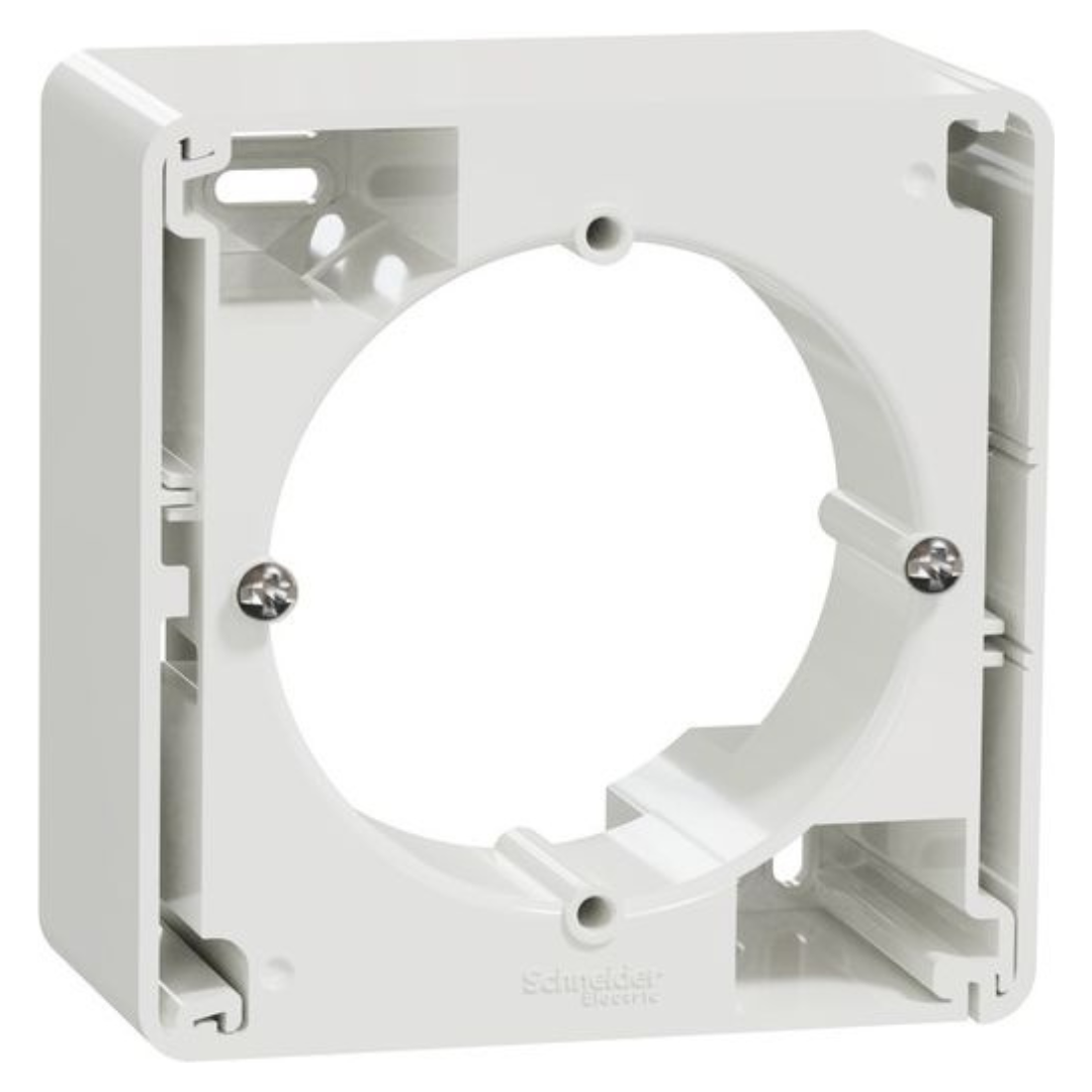 1-vietīga virsapmetuma montāžas kārba, balts, Sedna Design