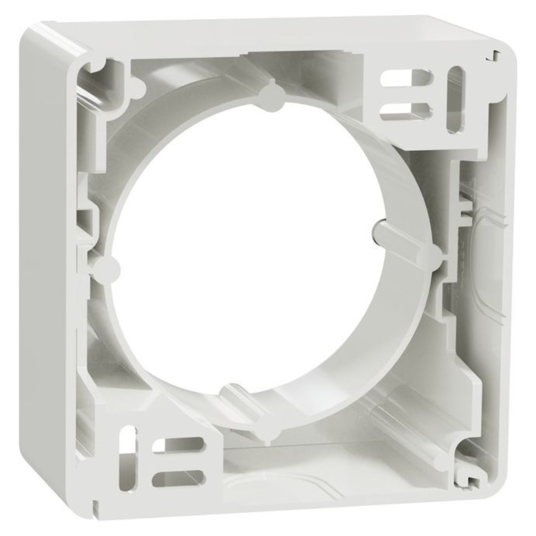 1-vietīga virsapmetuma montāžas kārba, balts, Sedna Design