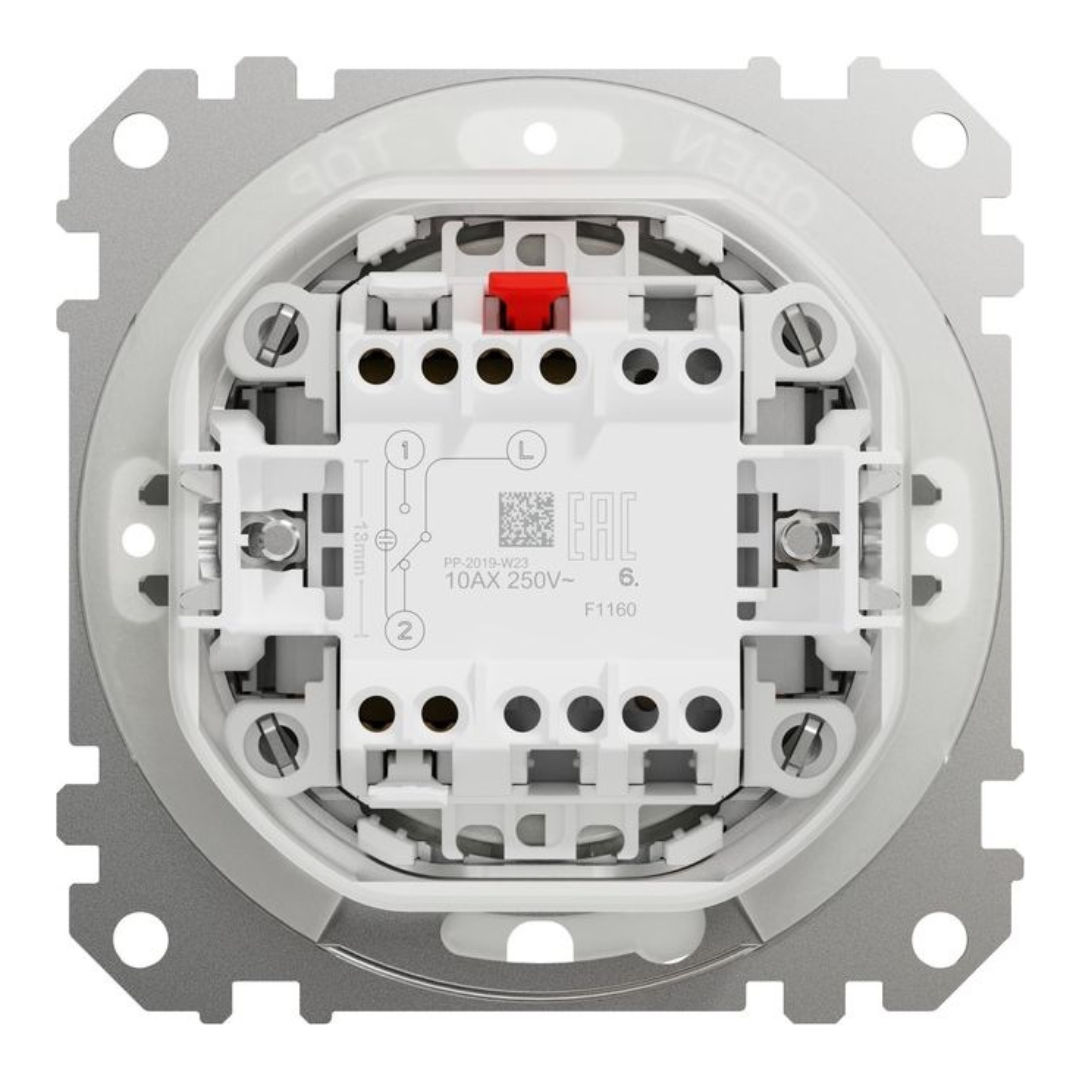 Pārslēdzis IP44 10AX, antracīts, Sedna Design