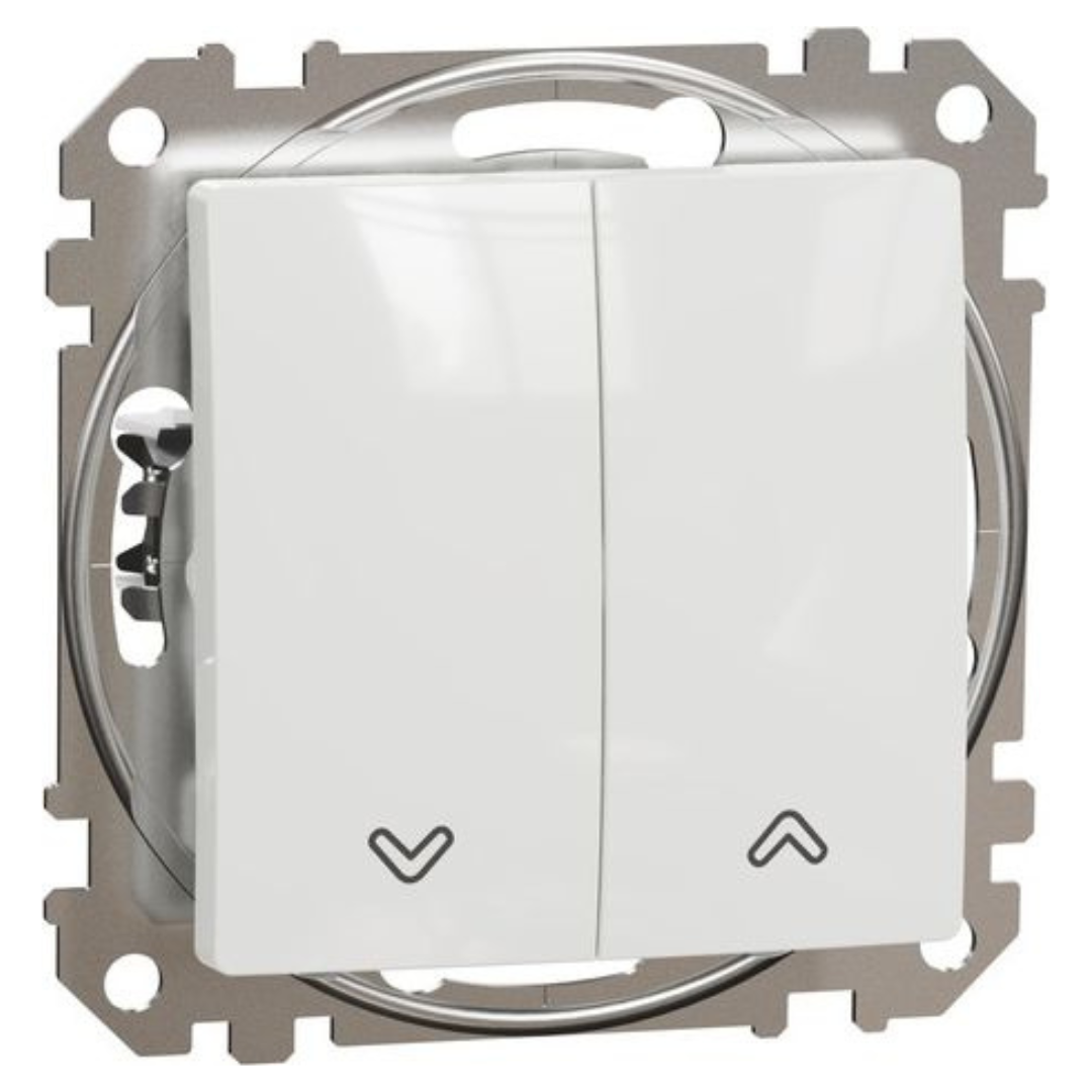 Žalūziju slēdzis 10AX, balts, Sedna Design