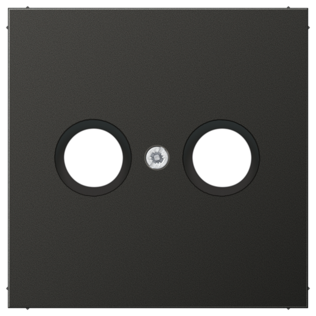 Metāliskā nosegplāksne TV ligzdai, antracīts, LS990