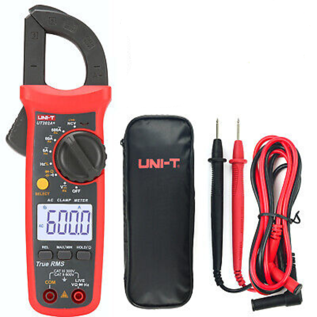 Strāvas mērīšanas knaibles UT202A+, CATII, CATIII, ar rezistoru mērīšanai, nepārtrauktās ķēdes, diodžu mērīšanai, UNI-T