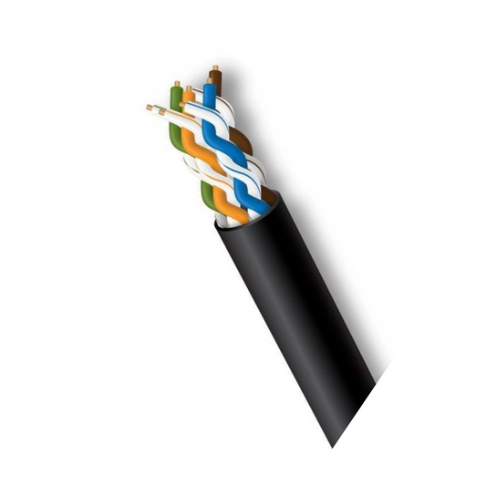 LAN Datortīklu kabelis, ārdarbu montāžai, UTP CAT6 4x2x0.55mm