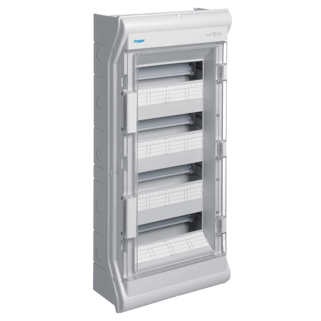 VECTOR virsapmetuma sadalne, IP65, 48 mod., 677x310x151mm, HAGER