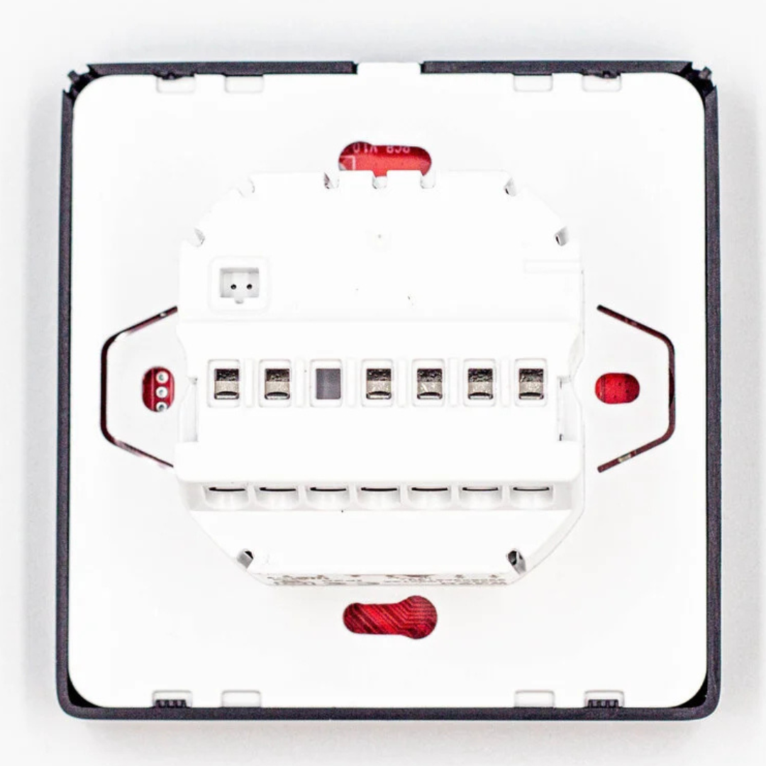 Termoregulators ar grīdas/telpas sensoru, WiFi, 5-60gr.C, 16A, 230V, melns, W390, Grand Meyer