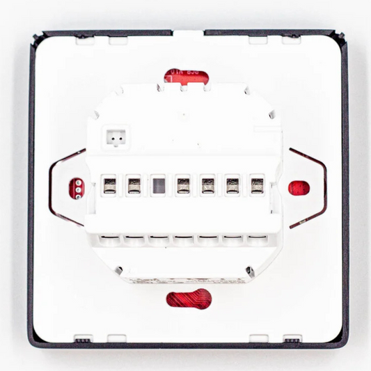 Termoregulators ar grīdas/telpas sensoru, WiFi, 5-60gr.C, 16A, 230V, melns, W390, Grand Meyer