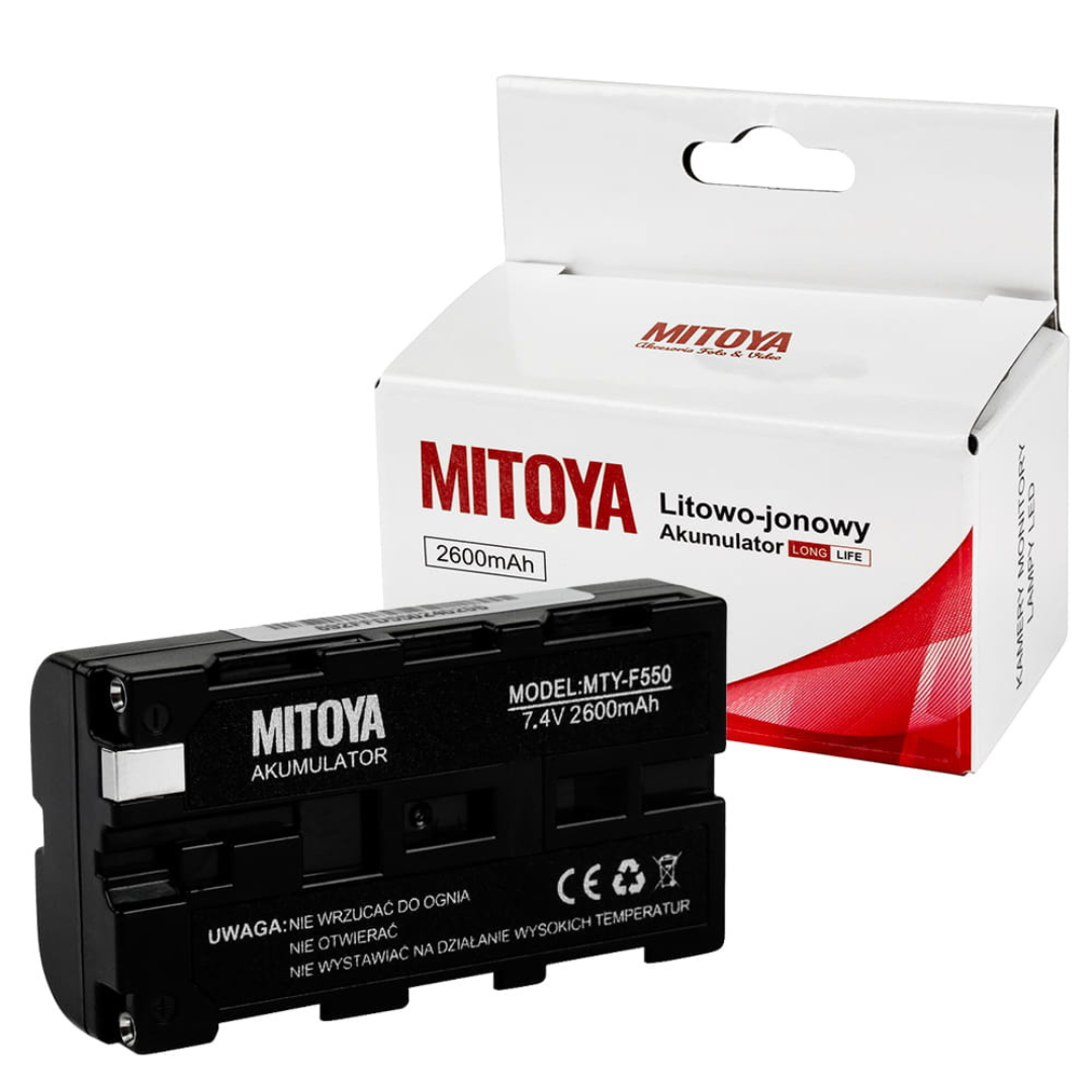 Akumulators LONG LIFE NPF, NP-F550, NPF550, 2600mAh, MITOYA