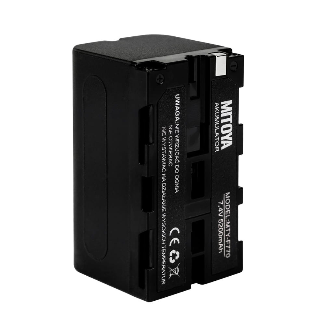 Akumulators LONG LIFE NPF, NP-F770, NPF770, 5200mAh, MITOYA