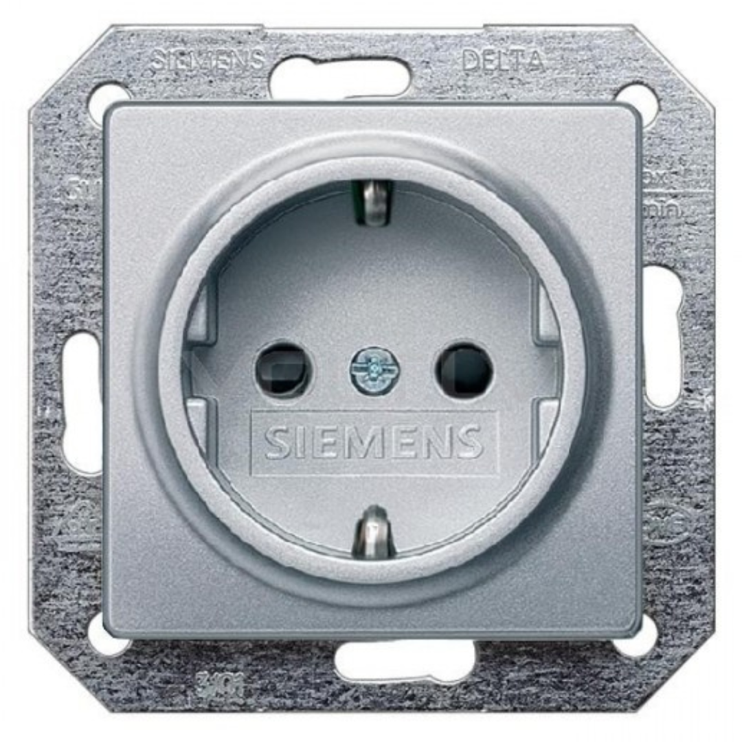 Rozete, alumīnija metālisks, SIEMENS Delta I-System