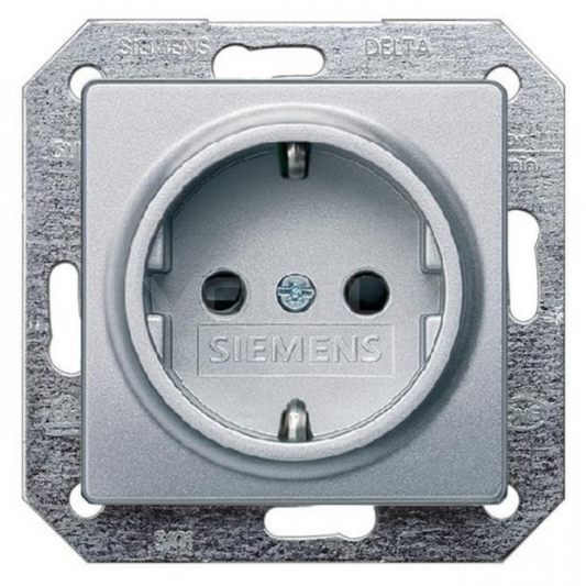 Rozete, alumīnija metālisks, SIEMENS Delta I-System