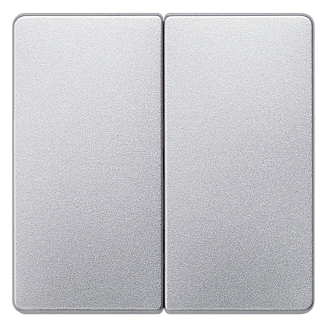 Dubultais taustiņš, alumīnija metālisks, SIEMENS Delta I-System