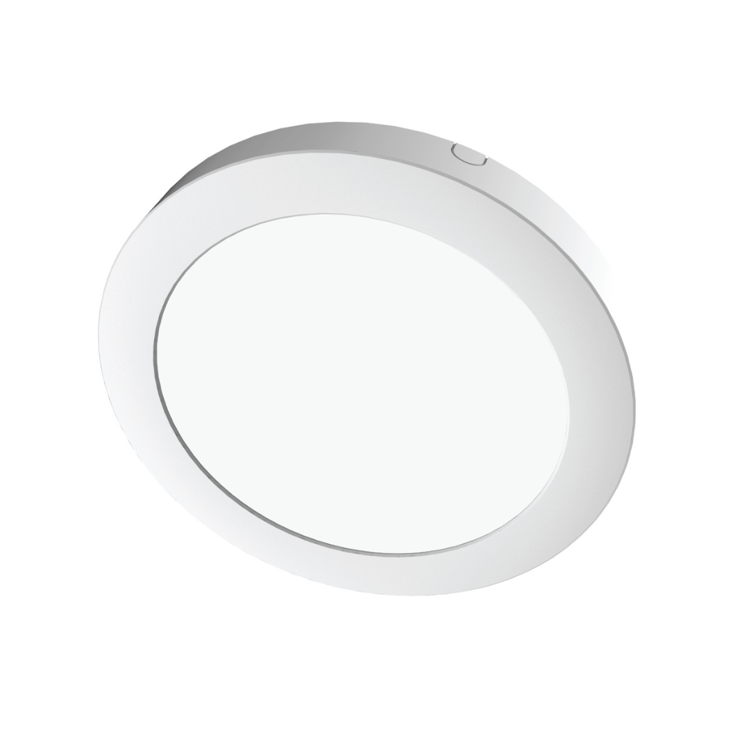 LED gaismeklis apaļš virsapmetuma, 12W, 4000K, 1200Lm, 170*30mm, balts