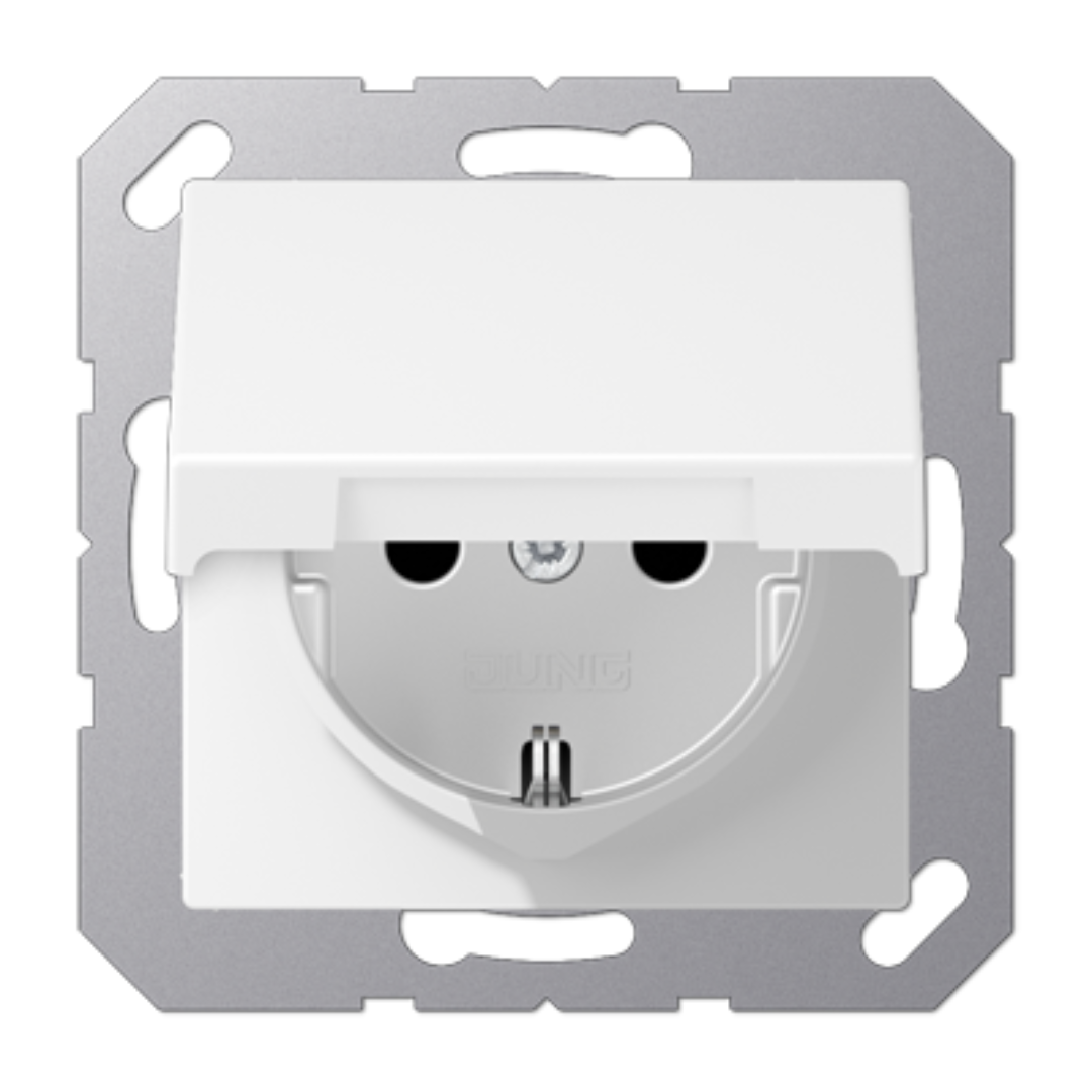 Rozete ar vāciņu IP44, matēta sniegbalta, A500