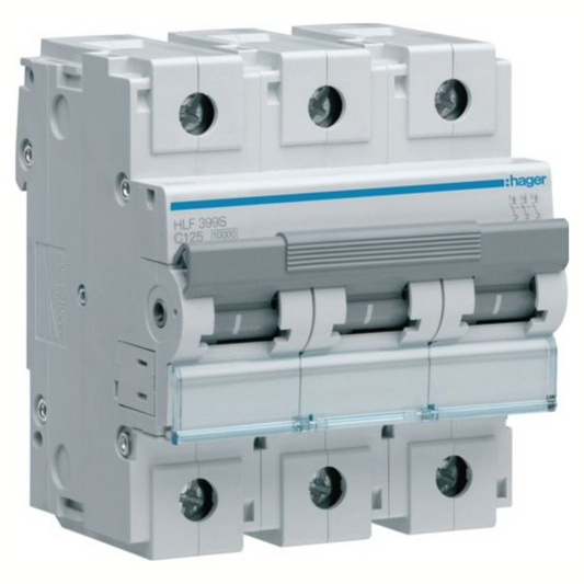Automātslēdzis HLF 3P 125A C, 10kA, HAGER
