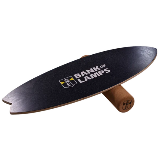 Līdzsvara dēlis / balansa dēlis līdzsvara stabilitātes treniņiem, koka, (2-in-1), ar rullīti un līdzsvara bumbu, komplektā ierobežotāji ar kuru palīdzību var trenēties 7 režīmos