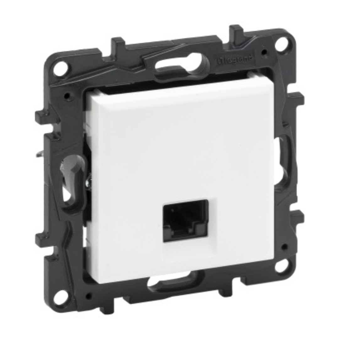 1xRJ45 datu kontaktligzda CAT6, balta, Niloe STEP