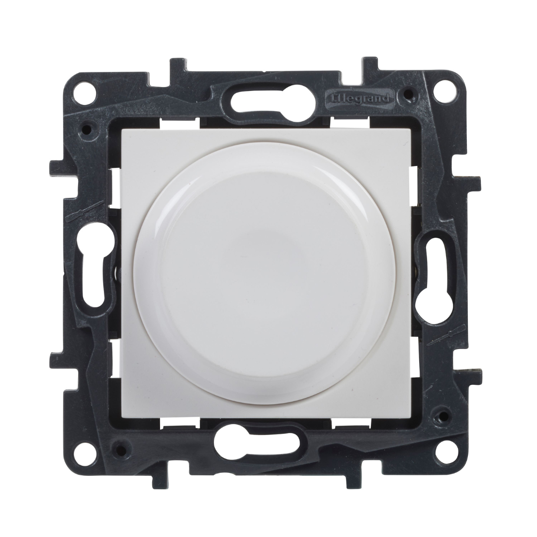 Universāls rotējams LED dimmeris RC/RL 5-300W, balts, Niloe STEP