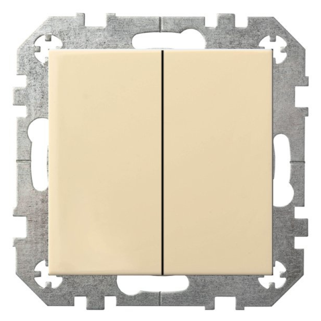 Pārslēdzis 1+1, smilškrāsa, Liregus EPSILON