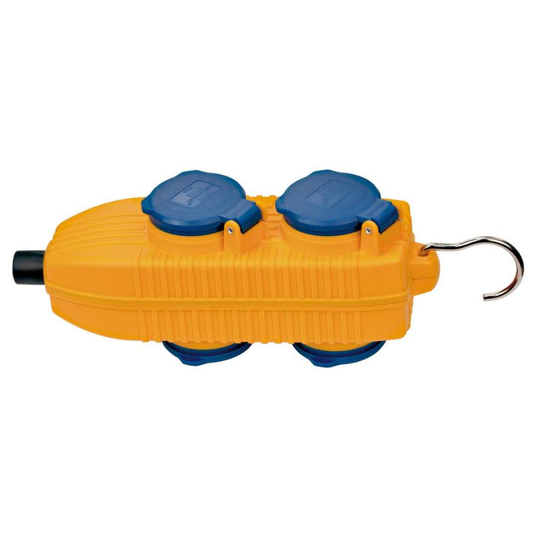 Rozešu bloks 4-vietīgs, IP54, 16A, 230V, 454 DE 3676, POWER BLOCK, Brennenstuhl