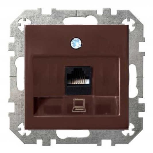 1xRJ45 datu kontaktligzda CAT6E UTP, brūns, Liregus EPSILON