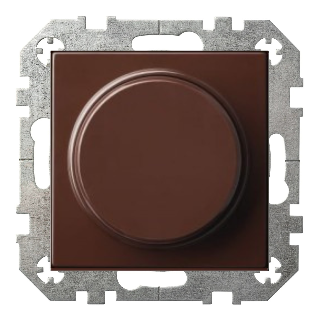 Universāls LED dimmeris RC/RL, 0.3-100W LED spuldzes, 10-250W spuldzes ar kvēldiegu, brūns, Liregus EPSILON