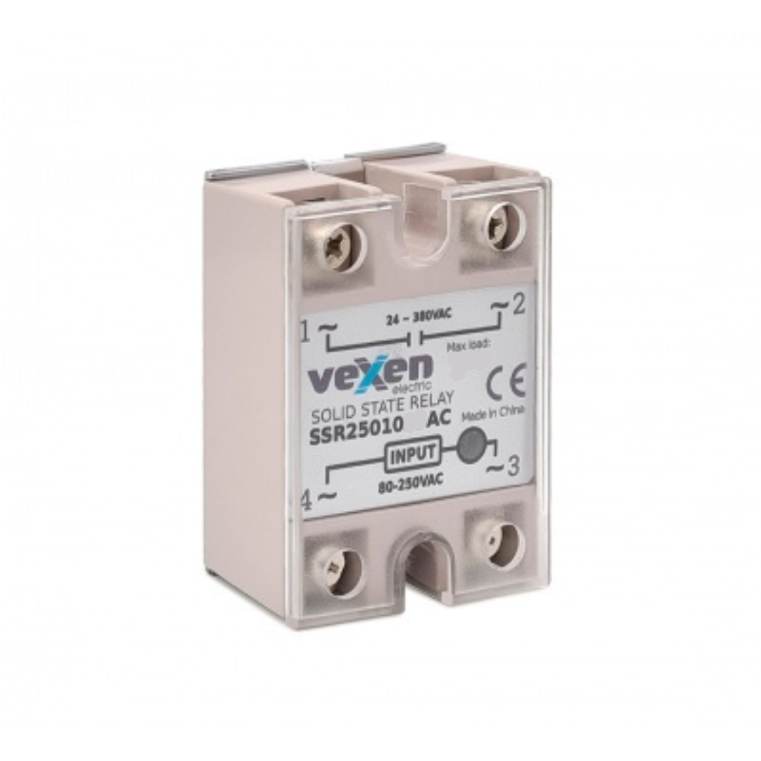 Cietvielu relejs 1NO, 40A, 80-250VDC, Vexen