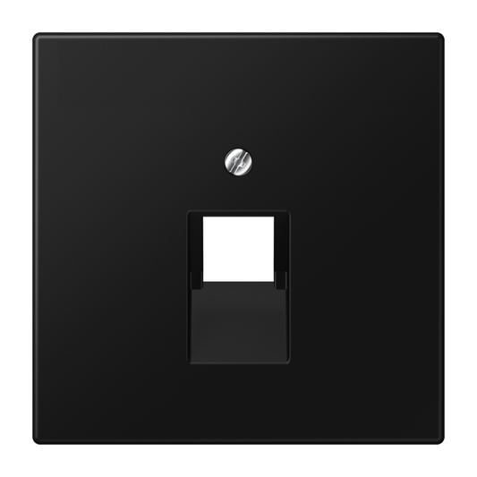 Nosegplāksne IAE/UAE datu ligzdai, 1xRJ45, matēta grafīta melna, LS990