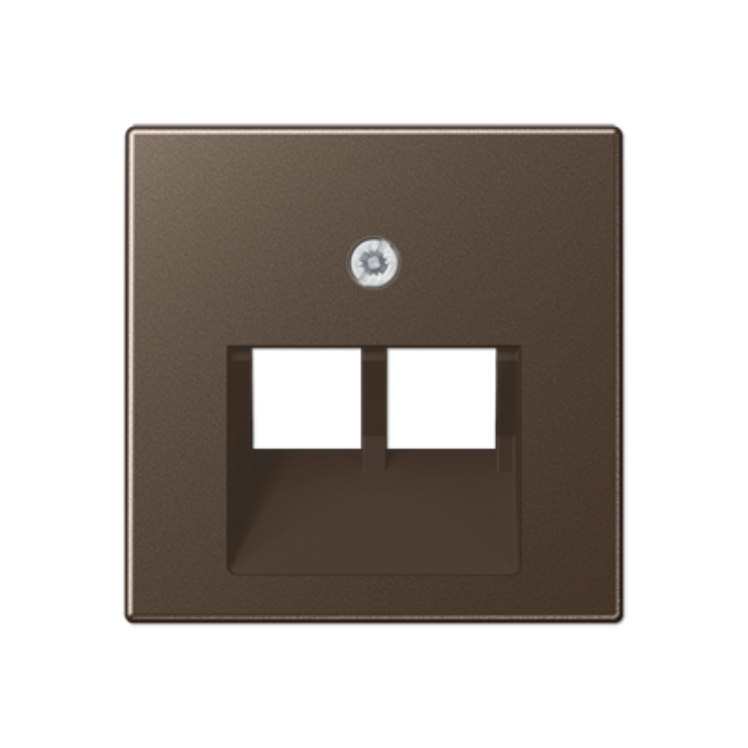 Nosegplāksne IAE/UAE datu ligzdai, 2xRJ45, mokas krāsa, A500