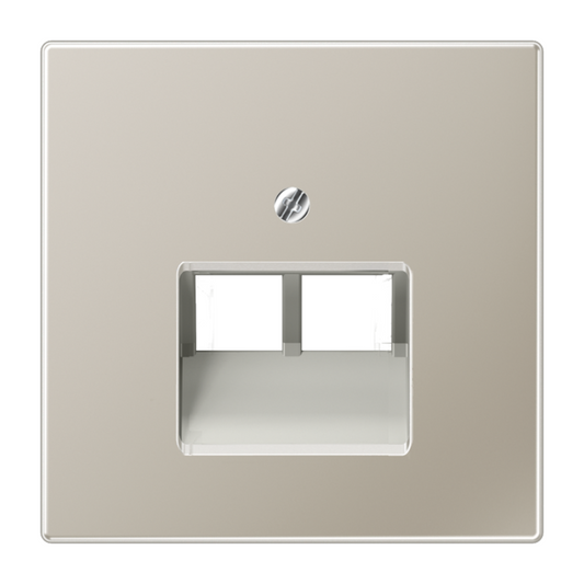 Metāliskā nosegplāksne IAE/UAE datu ligzdai, 2xRJ45, nerūsējošais tērauds, LS990