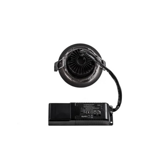 Gaismeklis LED, iebūvējams, Downlight, matēts niķelis, 10W, 3000K/4000K/5700K, 800Lm, 220V, IP44, dimmējama, 83mm cauruma diametrs, THORGEON