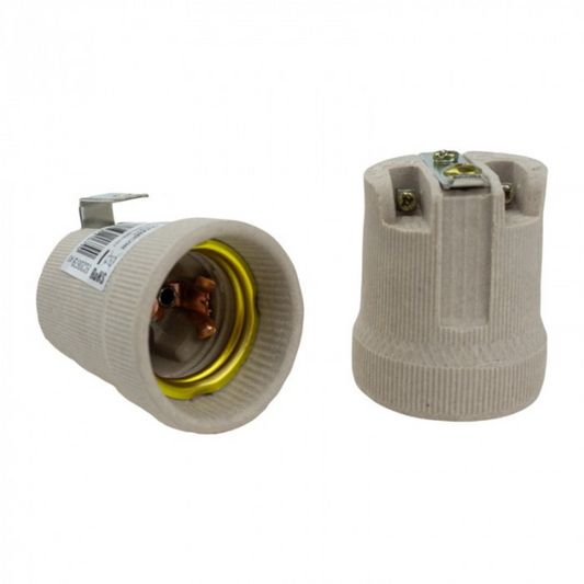 Keramiska patrona E27 ar turētājskavu, ECOLIGHT