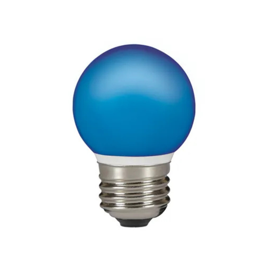 LED spuldze 0.5W, G45, E27, 220V, zila, Sylvania
