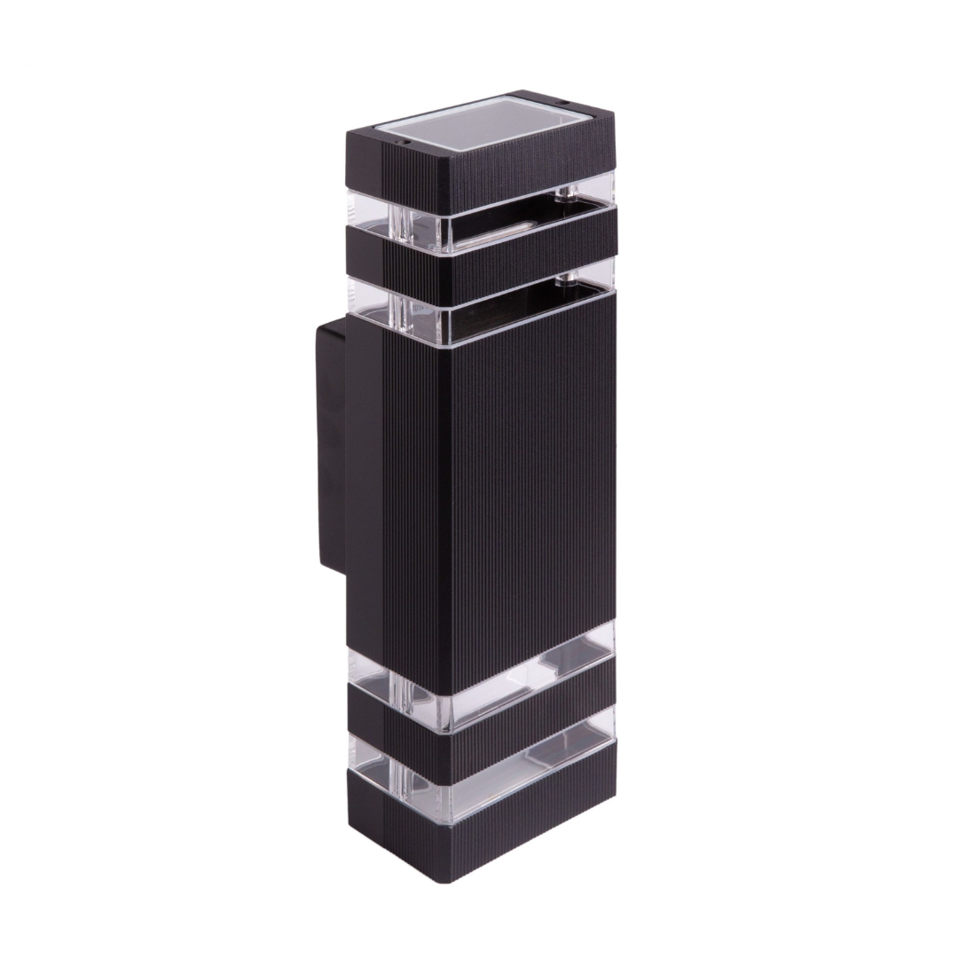 Fasādes gaismeklis OE-1C, 2XGU10, IP54, melns, EC79004, ECOLIGHT