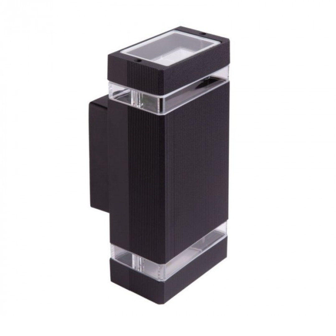 Fasādes gaismeklis OE-2C, 2xGU10, IP54, melns, EC79034, ECOLIGHT