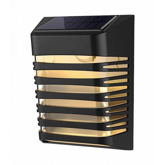 Fasādes gaismeklis ar saules bateriju Solar LED, ar krēslas sensoru, 4V, 0.25W, 4000K, IP64, EC20116, ECOLIGHT