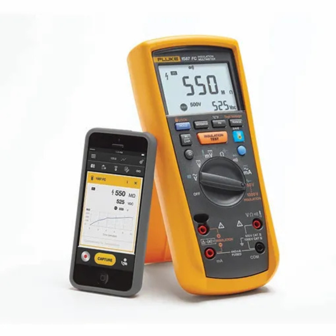 Izolācijas mērīšanas multimetrs FLUKE-1587, FC, 2-IN-1, AC/DC, 1V-1000V, CAT III 1000 V; CAT IV 600 V, FLUKE
