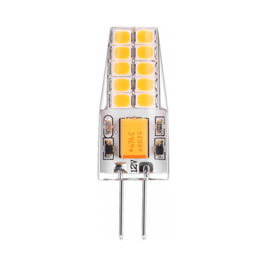 LED spuldze G4, 2W, 200lm, 3000K, AC/DC12V, Dimmable, 10x37mm, Leduro