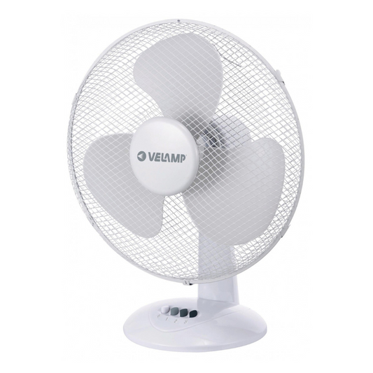 Galda ventilators, 50W, d=40cm, 3 ātrumi, ZONDA4, Balts, VENT-P40T4, Velamp
