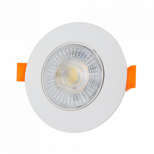 Gaismeklis LED, iebūvējams, Downlight, balts, ar maināmu jaudu - 3W/5W/7W un spektru - 3000K/4000K/6500K (CCT), ECOLIGHT