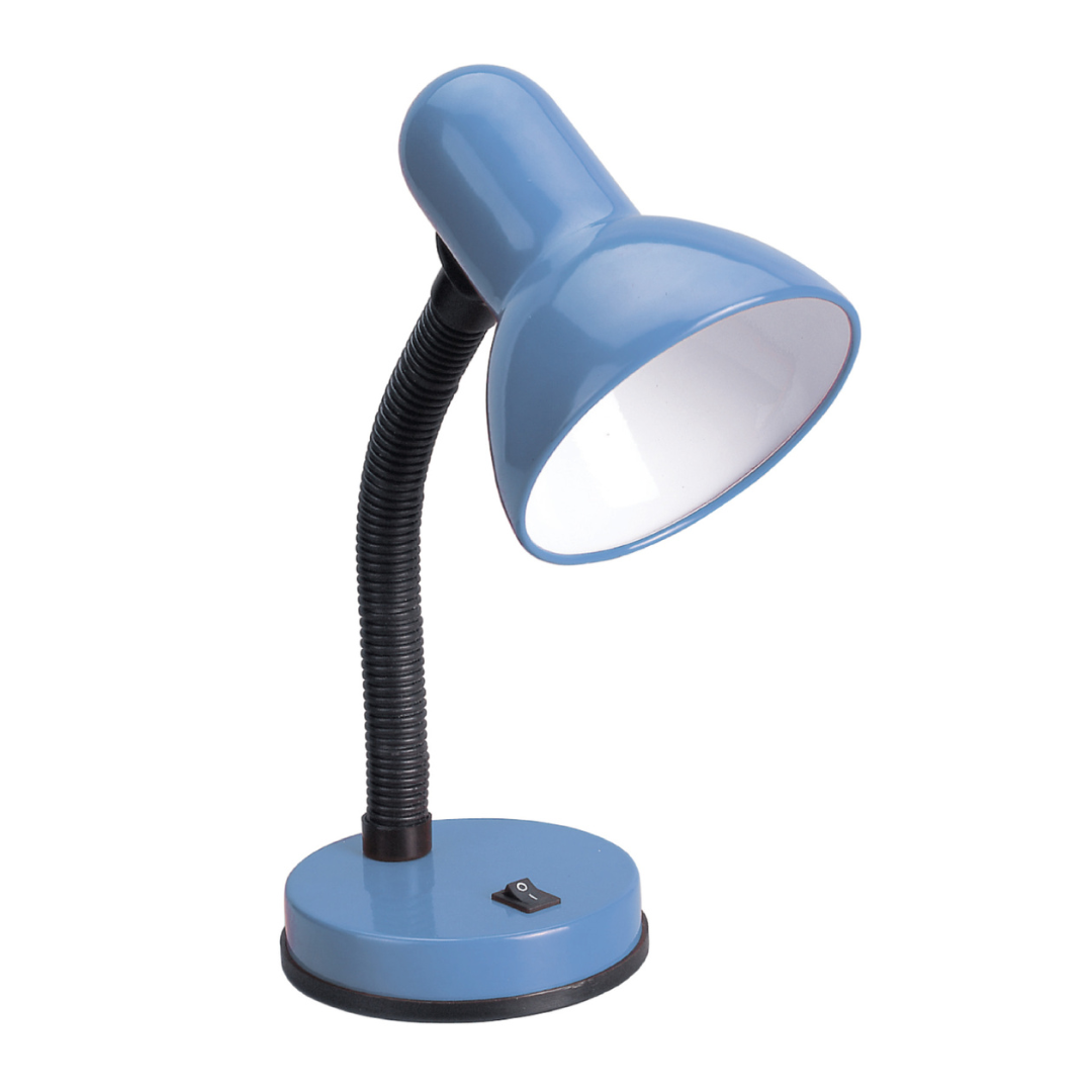 Galda lampa, E27, līdz 40W, kabelis 1.2m, zila/melna, Spector Light