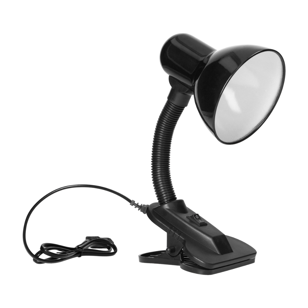 Galda lampa ar knaģi, E27, līdz 40W, melna, DL-3/B, LATSA