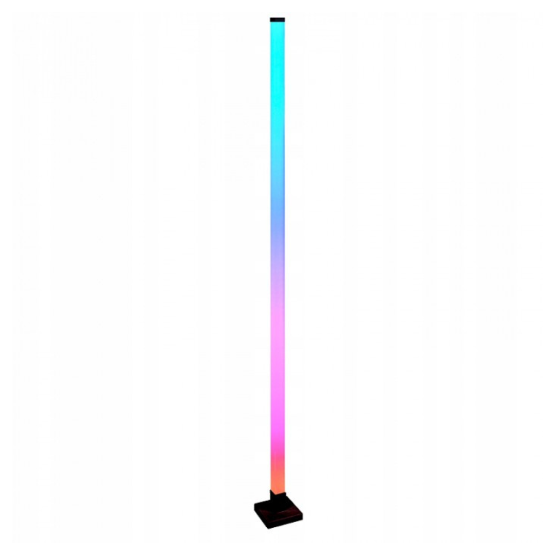 Grīdas lampa RGB, 10W, reaģē uz mūzikas ritmu, melna, WiFi, ar vadības iespēju no telefona - Tuya, ECOLIGHT