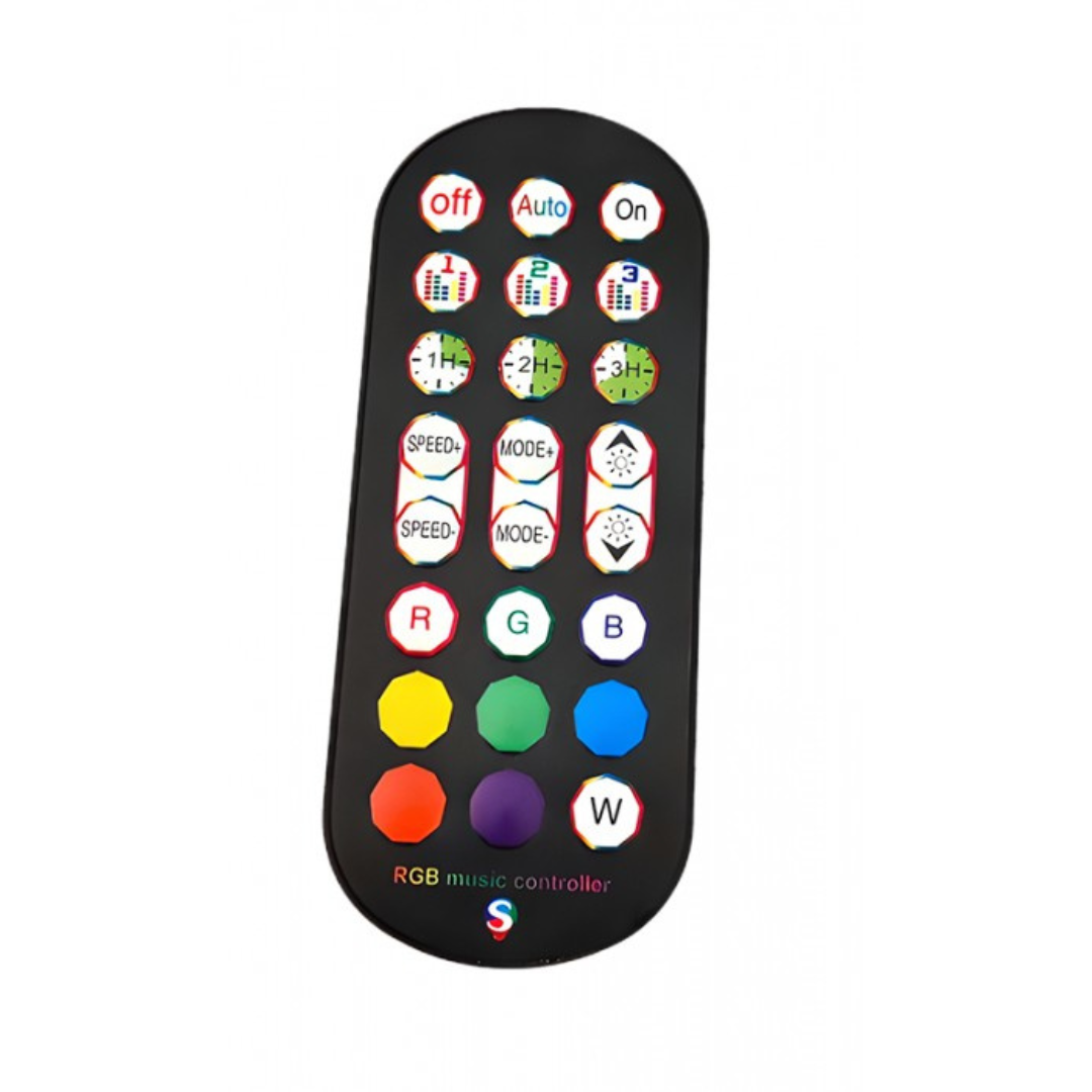 Grīdas lampa RGB, 10W, reaģē uz mūzikas ritmu, melna, WiFi, ar vadības iespēju no telefona - Tuya, ECOLIGHT