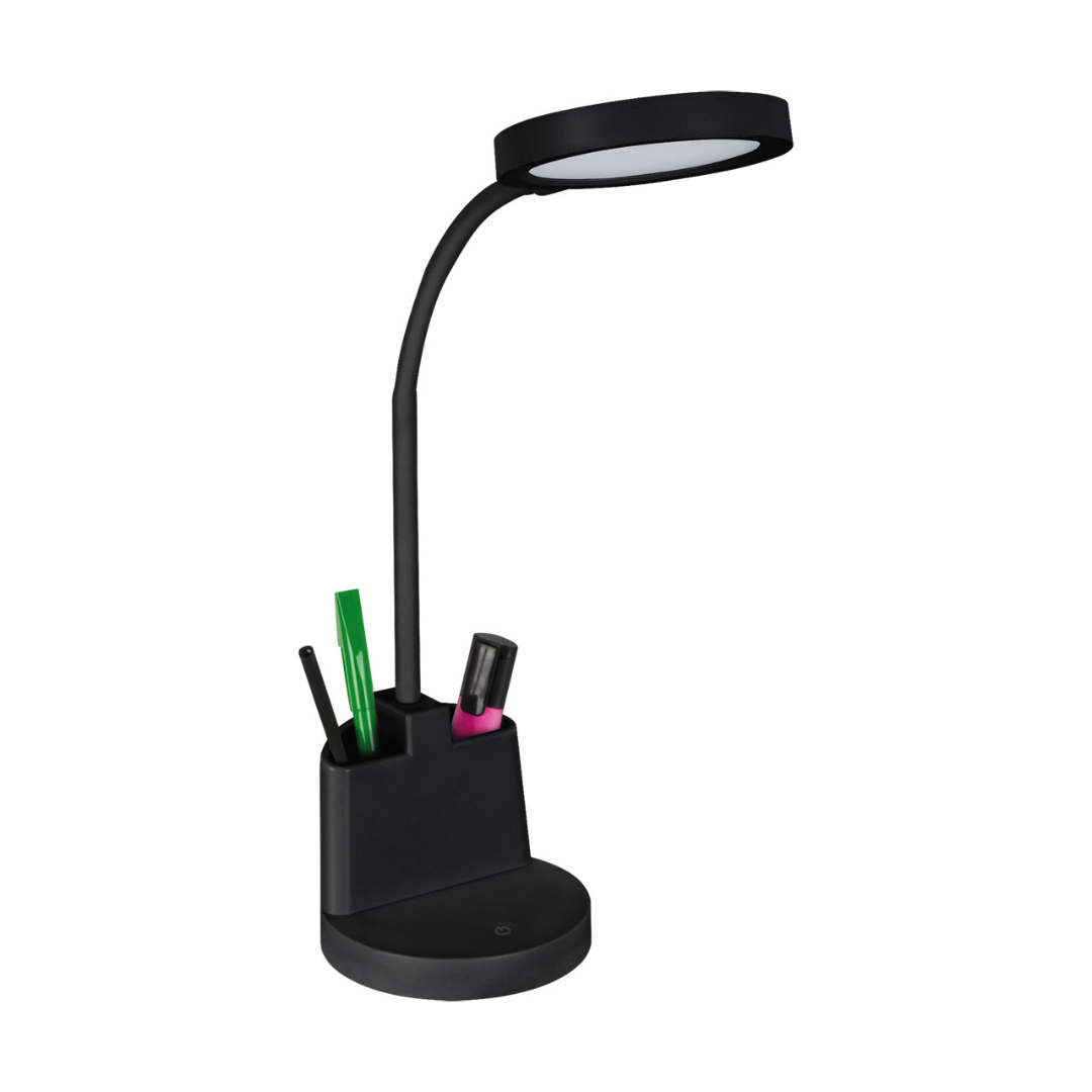 Galda lampa LABOR LED BLACK, 8.2W, 4000K, STRÜHM