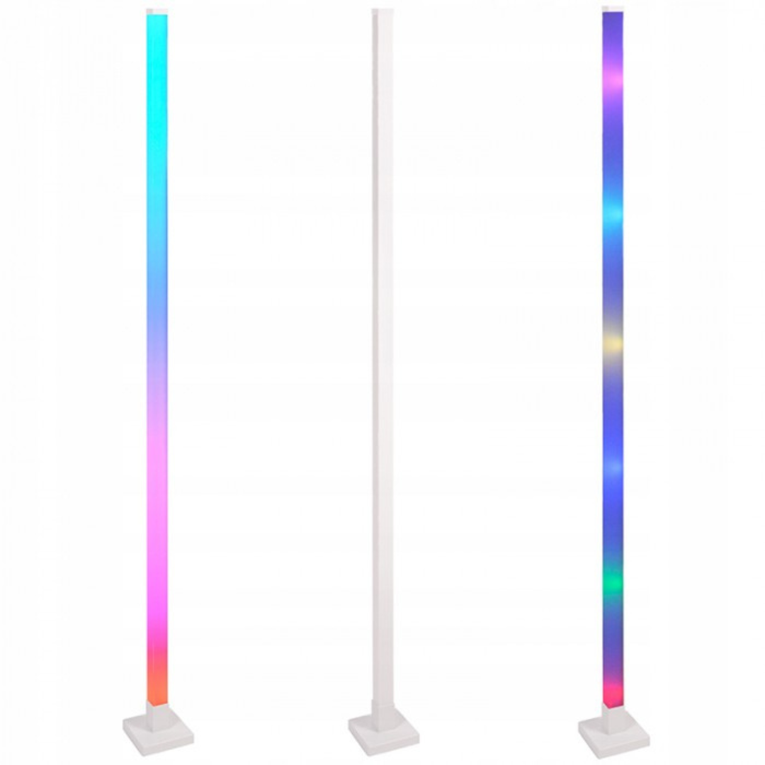 Grīdas lampa RGB, 10W, reaģē uz mūzikas ritmu, balta, WiFi, ar vadības iespēju no telefona - Tuya, ECOLIGHT