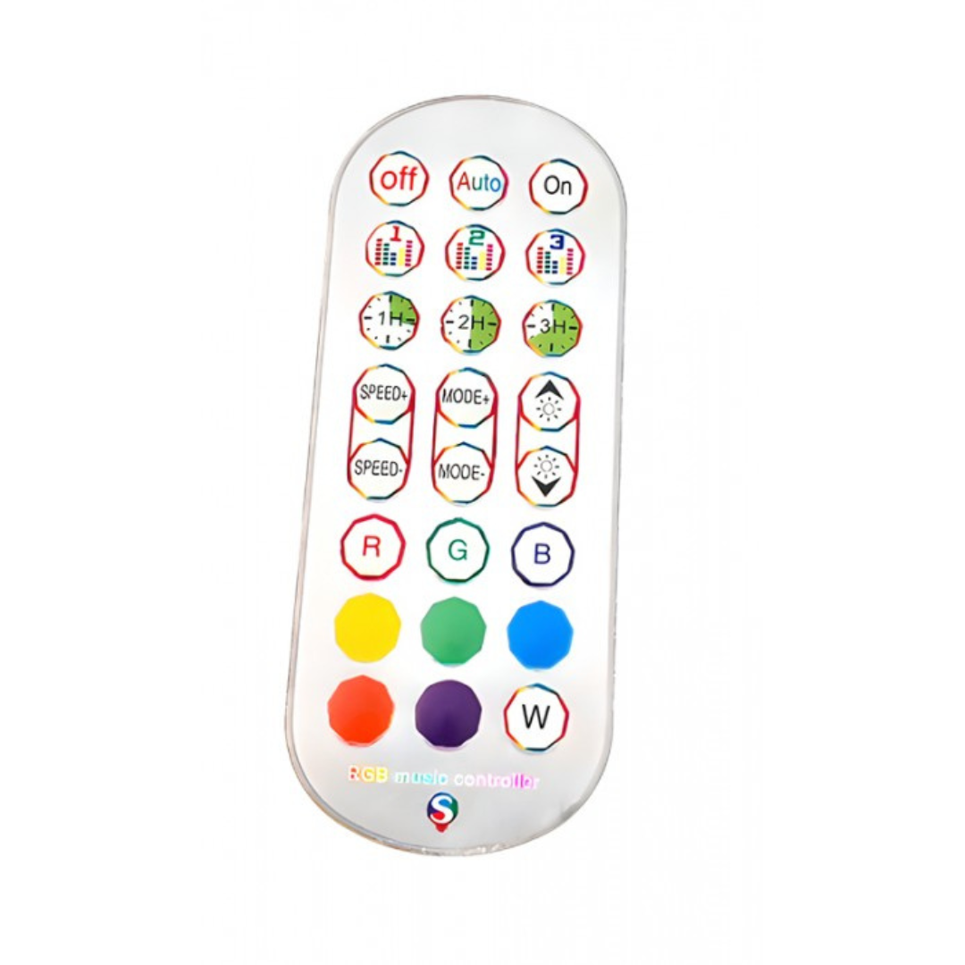 Grīdas lampa RGB, 10W, reaģē uz mūzikas ritmu, balta, WiFi, ar vadības iespēju no telefona - Tuya, ECOLIGHT